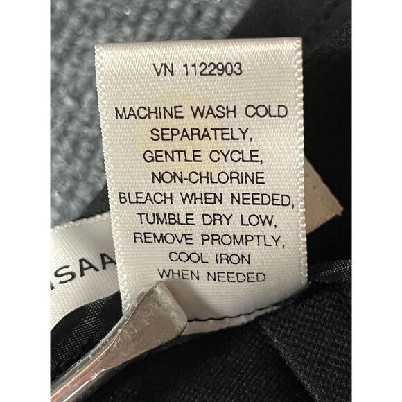 Isaac Mizrahi Target Midi Pencil Skirt Zip Slit High Waisted Black Womens Size 8 - Picture 12 of 12